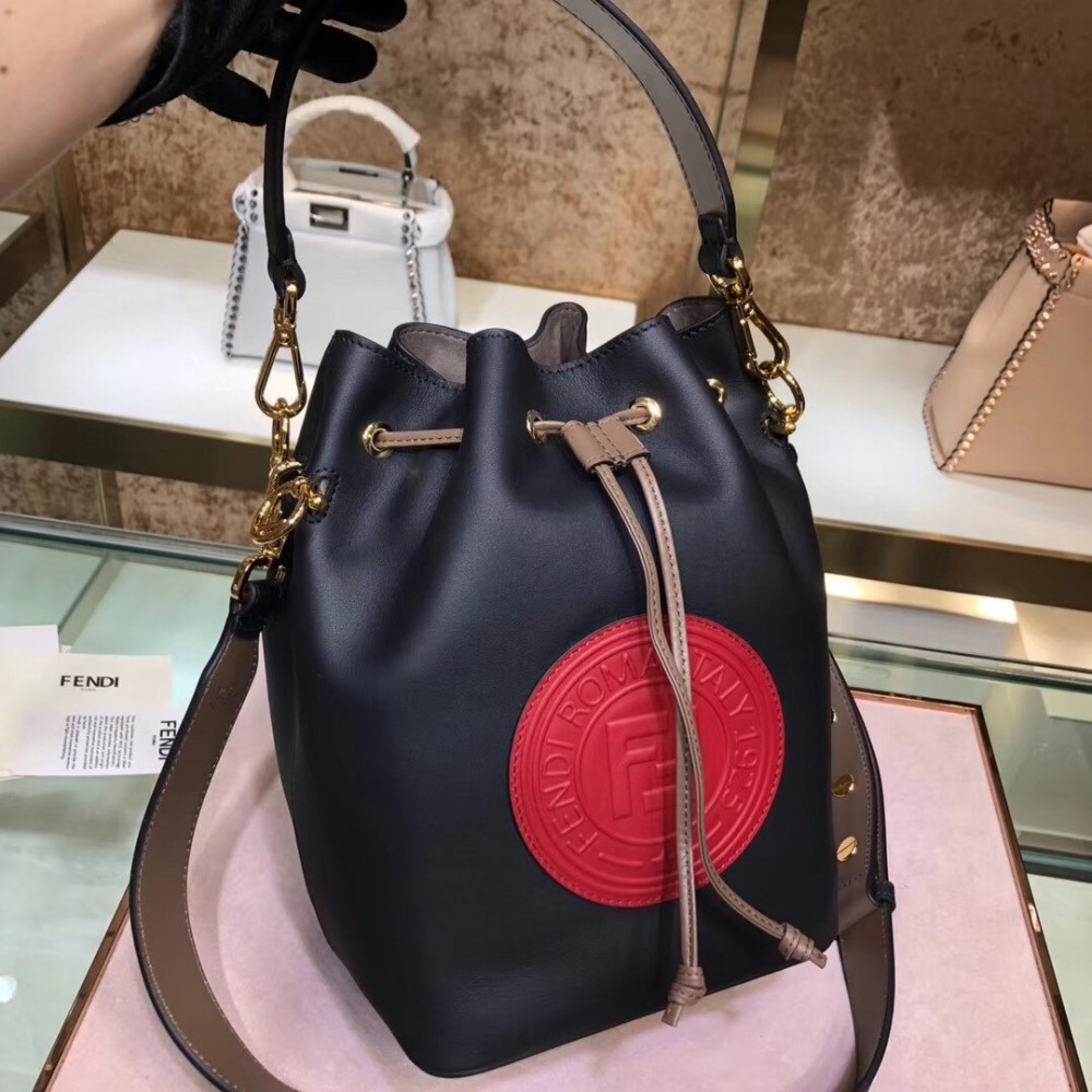 Fendi Small Mon Tresor Red Circle Logo Bag LDBS241326