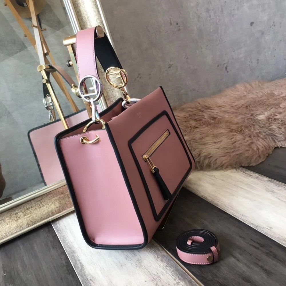 Fendi Small Runaway Bag In Pink Calfskin Leather LDBS241331