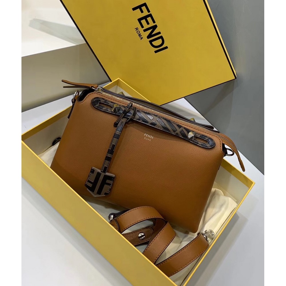 Fendi Tan By The Way Medium Bag With FF Handles LDBS241360