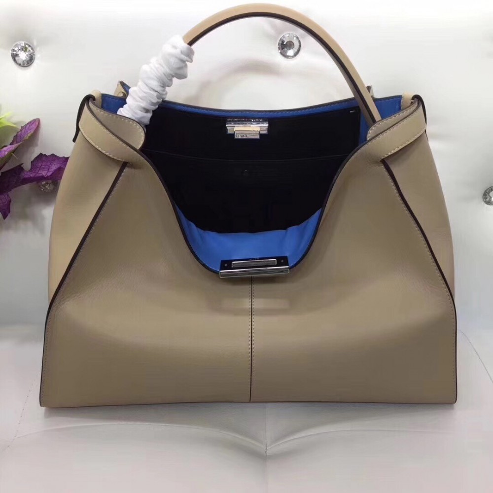 Fendi Beige Peekaboo X Lite Large Bag