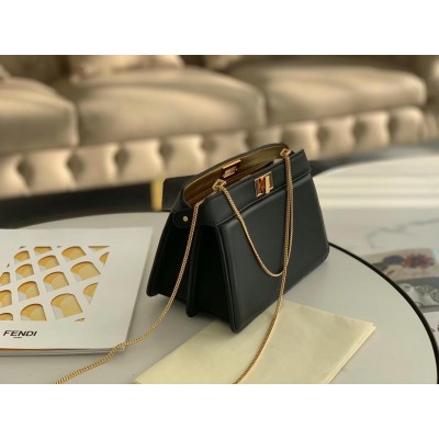 Fendi Black Peekaboo ISeeU Pochette Bag