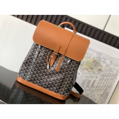 Goyard Alpin MM Backpack Black & Tan LDBS247650