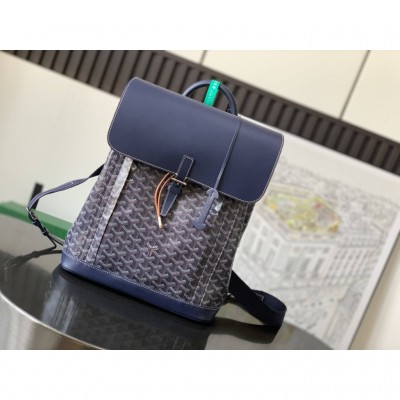 Goyard Alpin MM Backpack Navy Blue LDBS247653