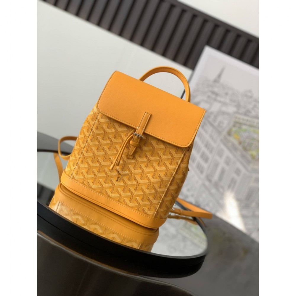 Goyard Alpin Mini Backpack Yellow LDBS247776