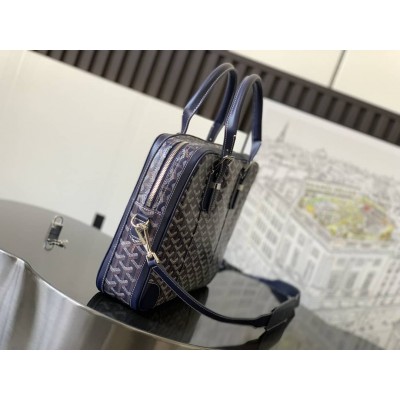 Goyard Ambassade PM Document Case Navy Blue LDBS247669