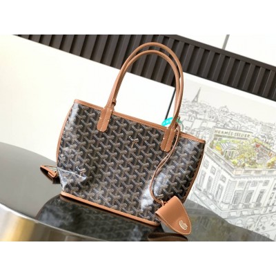 Goyard Anjou Mini Bag Black & Tan LDBS247821