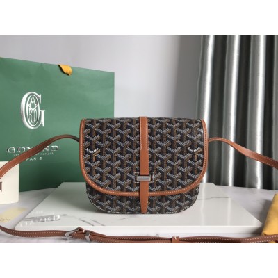 Goyard Belvedere PM Bag Black & Tan LDBS247722