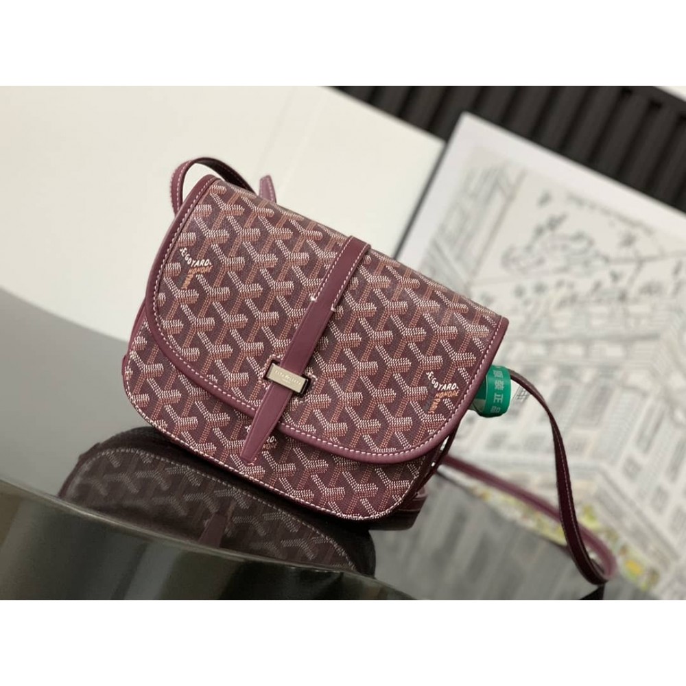 Goyard Belvedere PM Bag Burgundy LDBS247723