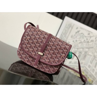 Goyard Belvedere PM Bag Burgundy LDBS247723