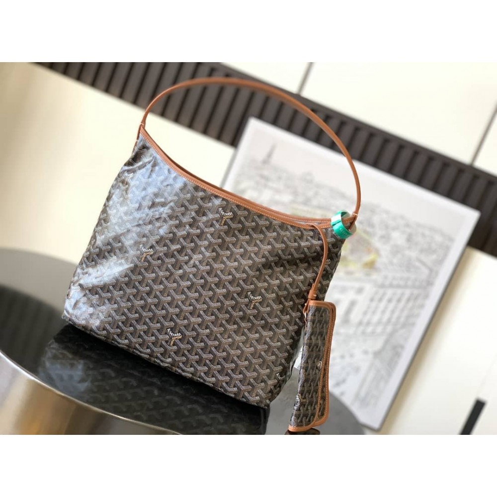 Goyard Boheme Hobo Bag Black & Tan LDBS247750