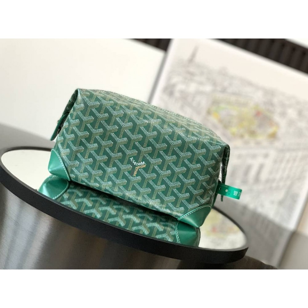 Goyard Bowling 25 Toiletry Bag Green LDBS248009