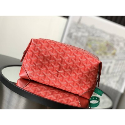 Goyard Bowling 25 Toiletry Bag Red LDBS248013