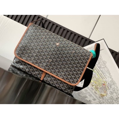 Goyard Capetien MM Messenger Bag Black & Tan LDBS247761