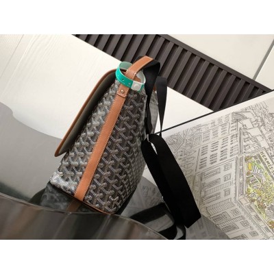 Goyard Capetien MM Messenger Bag Black & Tan LDBS247761