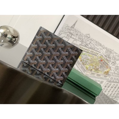 Goyard Card Wallet Black & Tan LDBS248117