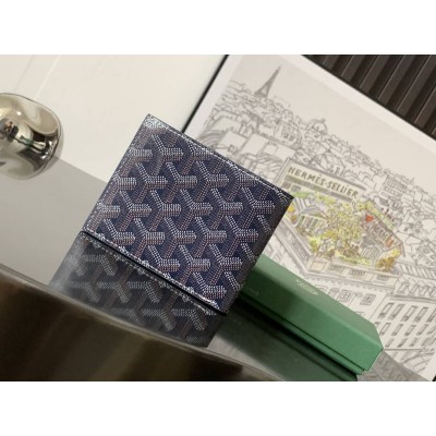 Goyard Card Wallet Navy Blue LDBS248121