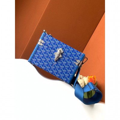 Goyard Cassette Trunk Bag Sky Blue LDBS248069