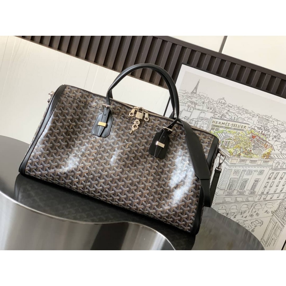 Goyard Croisiere 50 Duffle Bag Black LDBS248017