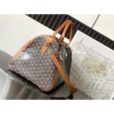 Goyard Croisiere 50 Duffle Bag Black & Tan LDBS248018