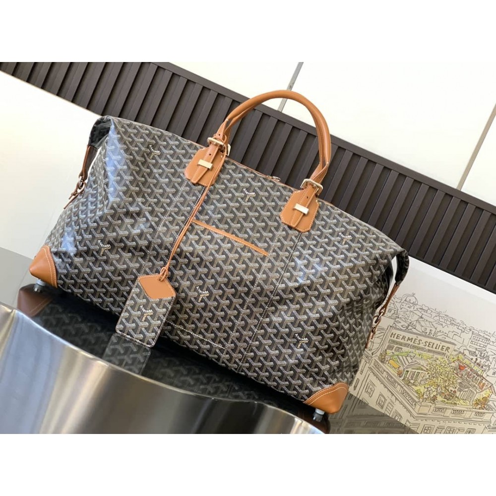 Goyard Duffle Bag 55 Black & Tan LDBS248023