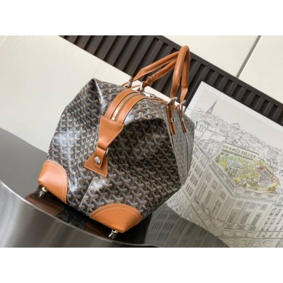 Goyard Duffle Bag Bowling 55 Black & Tan LDBS248028