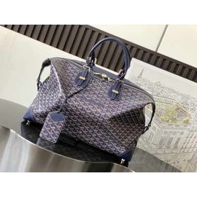 Goyard Duffle Bag Bowling 55 Navy Blue LDBS248031