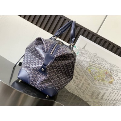 Goyard Duffle Bag Bowling 55 Navy Blue LDBS248031