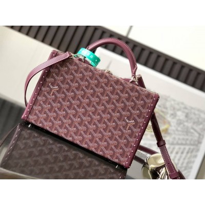 Goyard Grand Hotel Trunk Bag Burgundy LDBS248074