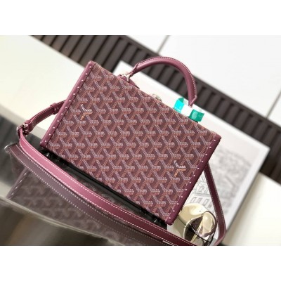 Goyard Grand Hotel Trunk Bag Burgundy LDBS248074