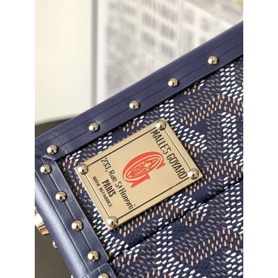 Goyard Grand Hotel Trunk Bag Navy Blue LDBS248076