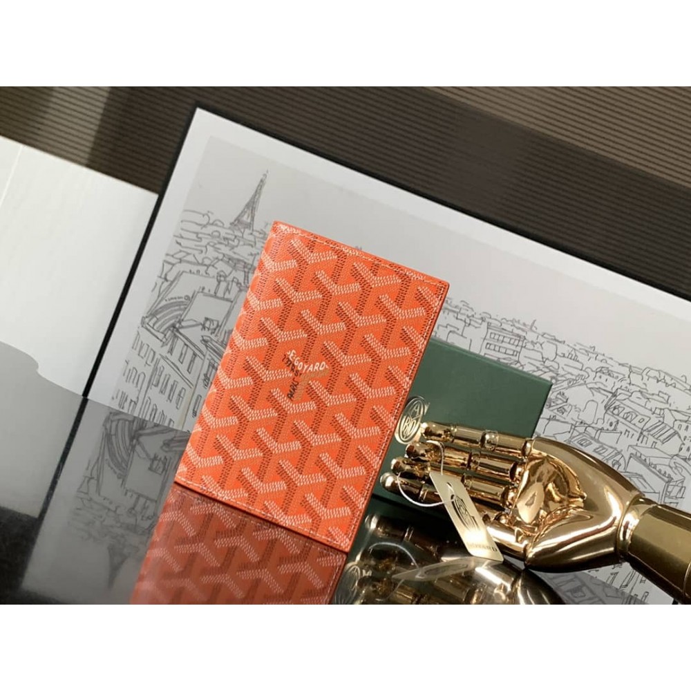 Goyard Grenelle Passport Cover Orange LDBS248038