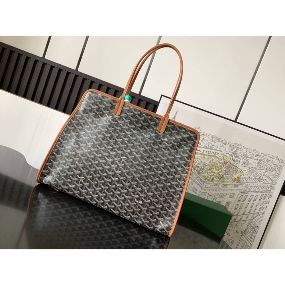 Goyard Hardy PM Bag Black & Tan LDBS247996