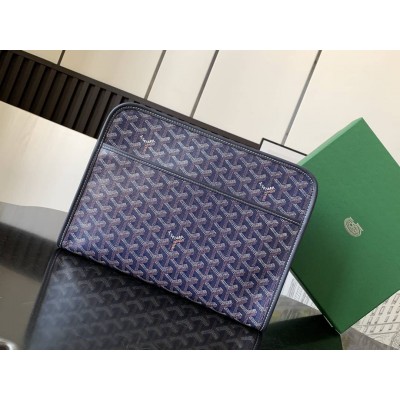 Goyard Jouvence GM Toiletry Bag Navy Blue LDBS248048