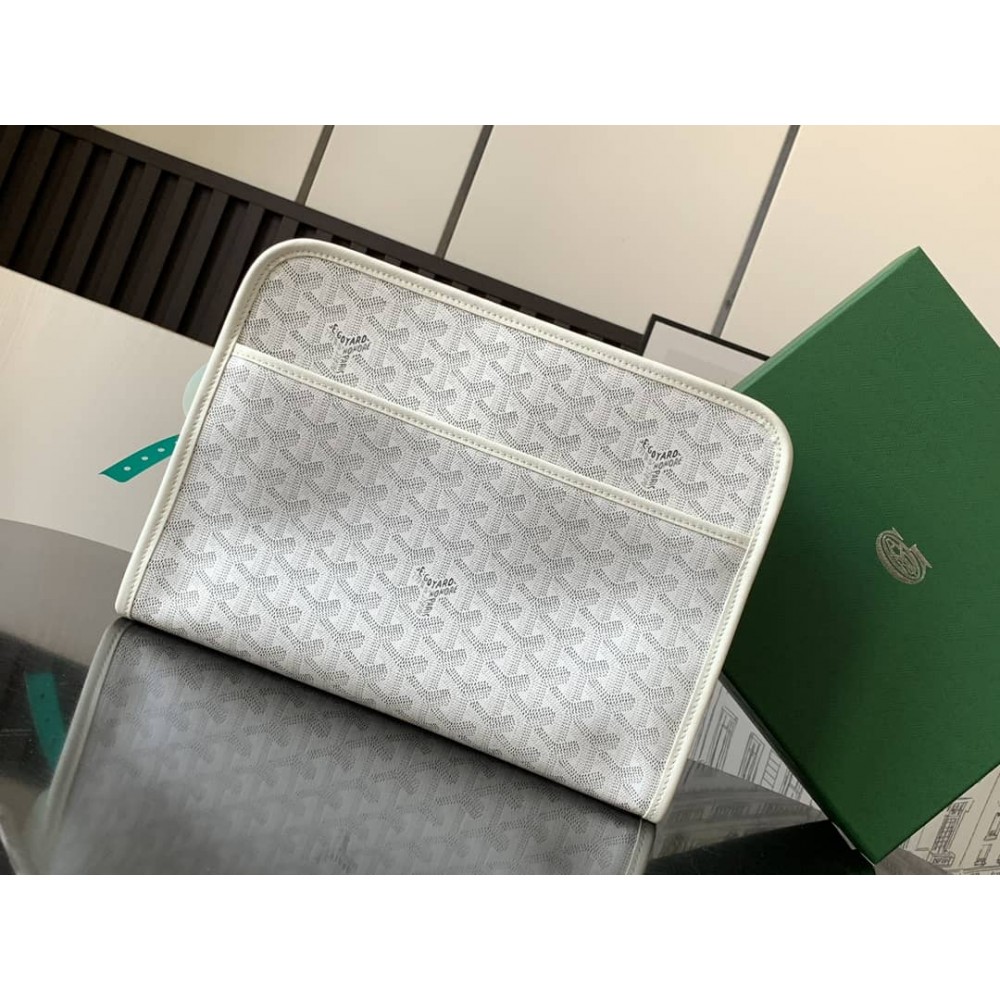 Goyard Jouvence GM Toiletry Bag White LDBS248050