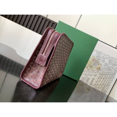 Goyard Jouvence MM Toiletry Bag Burgundy LDBS248054