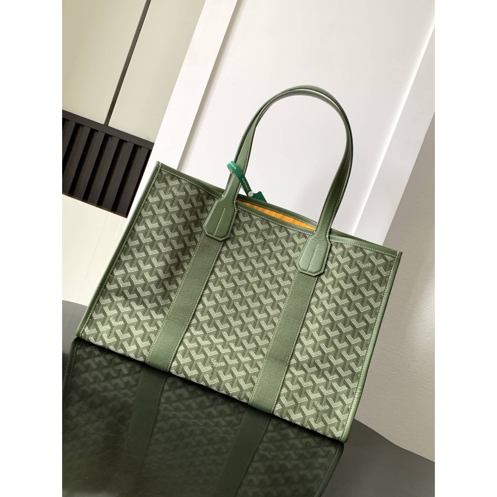 Goyard Khaki Villette Jacquard MM Tote Bag LDBS247675