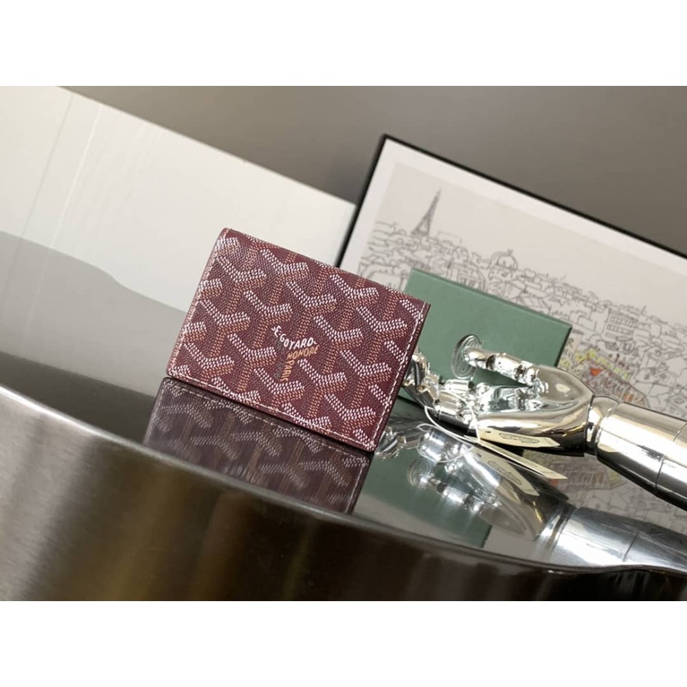 Goyard Malesherbes Card Wallet Burgundy LDBS247689