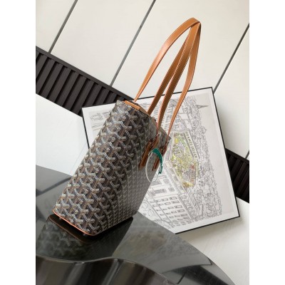 Goyard Marie Galante Bag Black & Tan LDBS247999