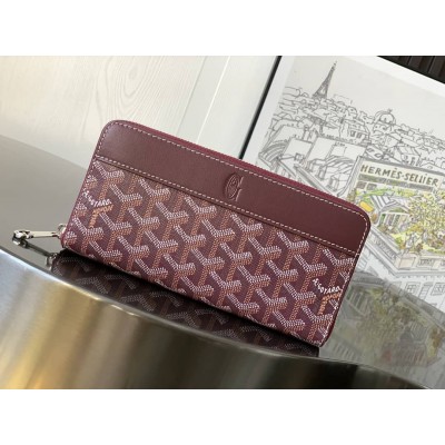 Goyard Matignon GM Wallet Burgundy LDBS248140