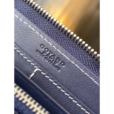 Goyard Matignon GM Wallet Navy Blue LDBS248143