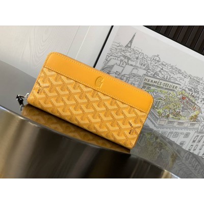 Goyard Matignon GM Wallet Yellow LDBS248148