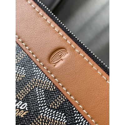 Goyard Matignon Mini Wallet Black & Tan LDBS247841