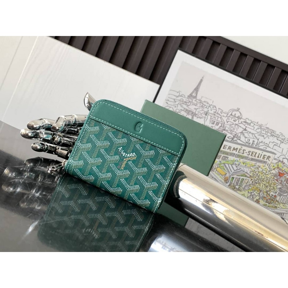 Goyard Matignon Mini Wallet Green LDBS247843