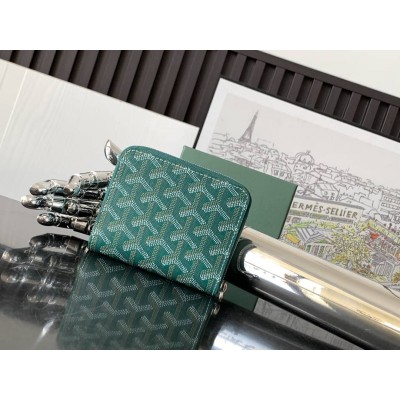 Goyard Matignon Mini Wallet Green LDBS247843