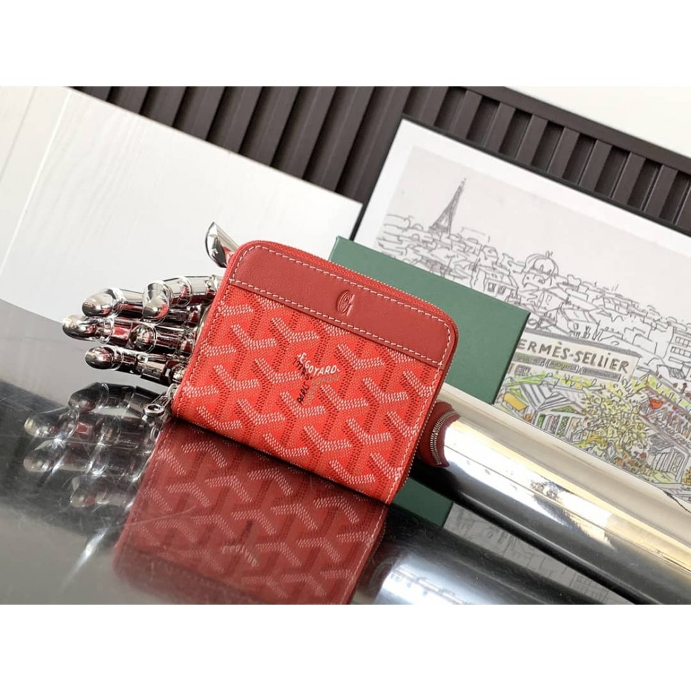 Goyard Matignon Mini Wallet Red LDBS247847