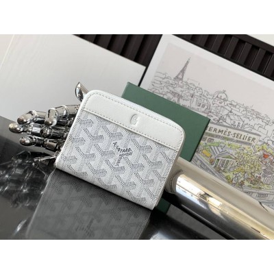 Goyard Matignon Mini Wallet White LDBS247849