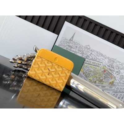 Goyard Matignon Mini Wallet Yellow LDBS247850