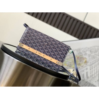 Goyard Monte-Carlo PM Clutch Navy Blue LDBS247700