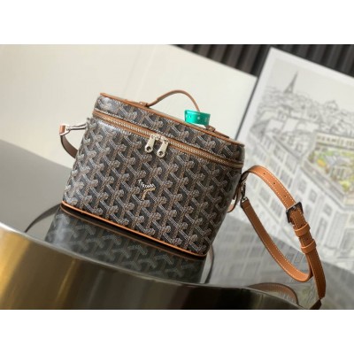 Goyard Muse Vanity Case Black & Tan LDBS248088