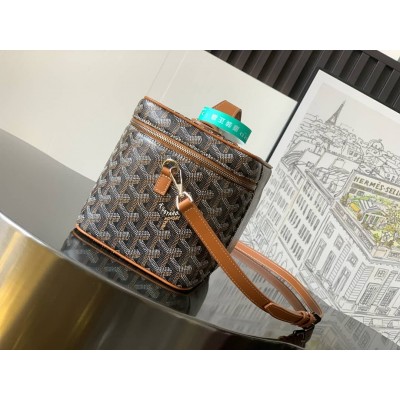 Goyard Muse Vanity Case Black & Tan LDBS248088